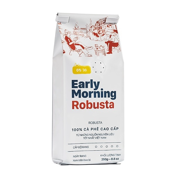 Cà phê Robusta (Nguyên hạt/ Xay bột) | Early Morning Robusta coffee