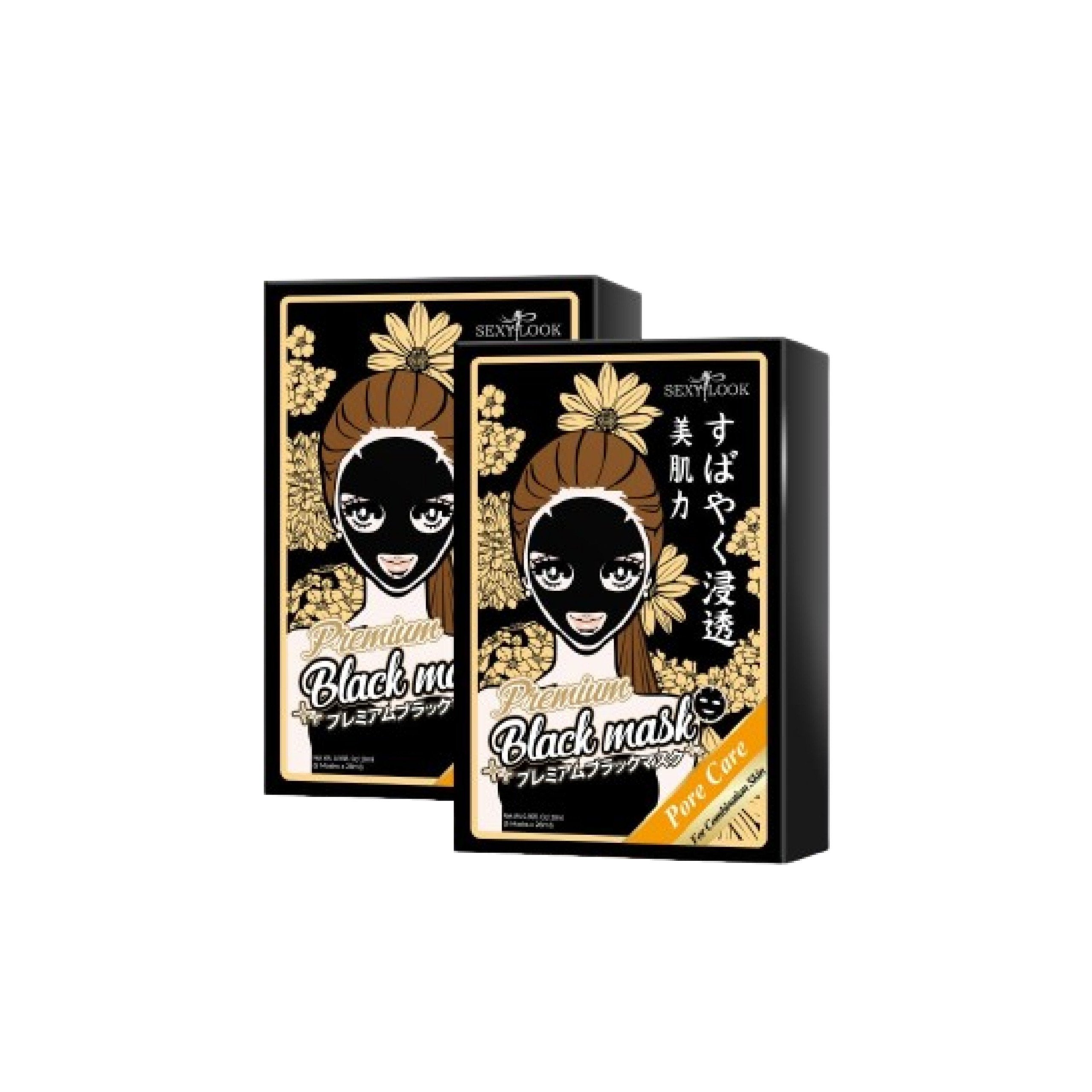Sexylook Chamomile Black Mask Combo 10 Pieces Supports Acne Reduction and Soothes Skin