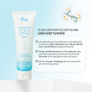 Gel tẩy tế bào chết gạo ITMF dịu nhẹ 100ml 3