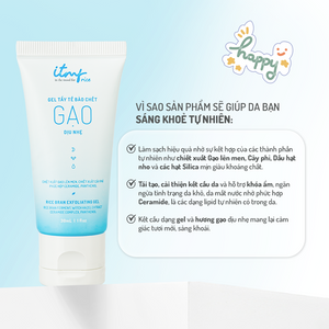 Gel tẩy tế bào chết gạo ITMF dịu nhẹ 30ml 3