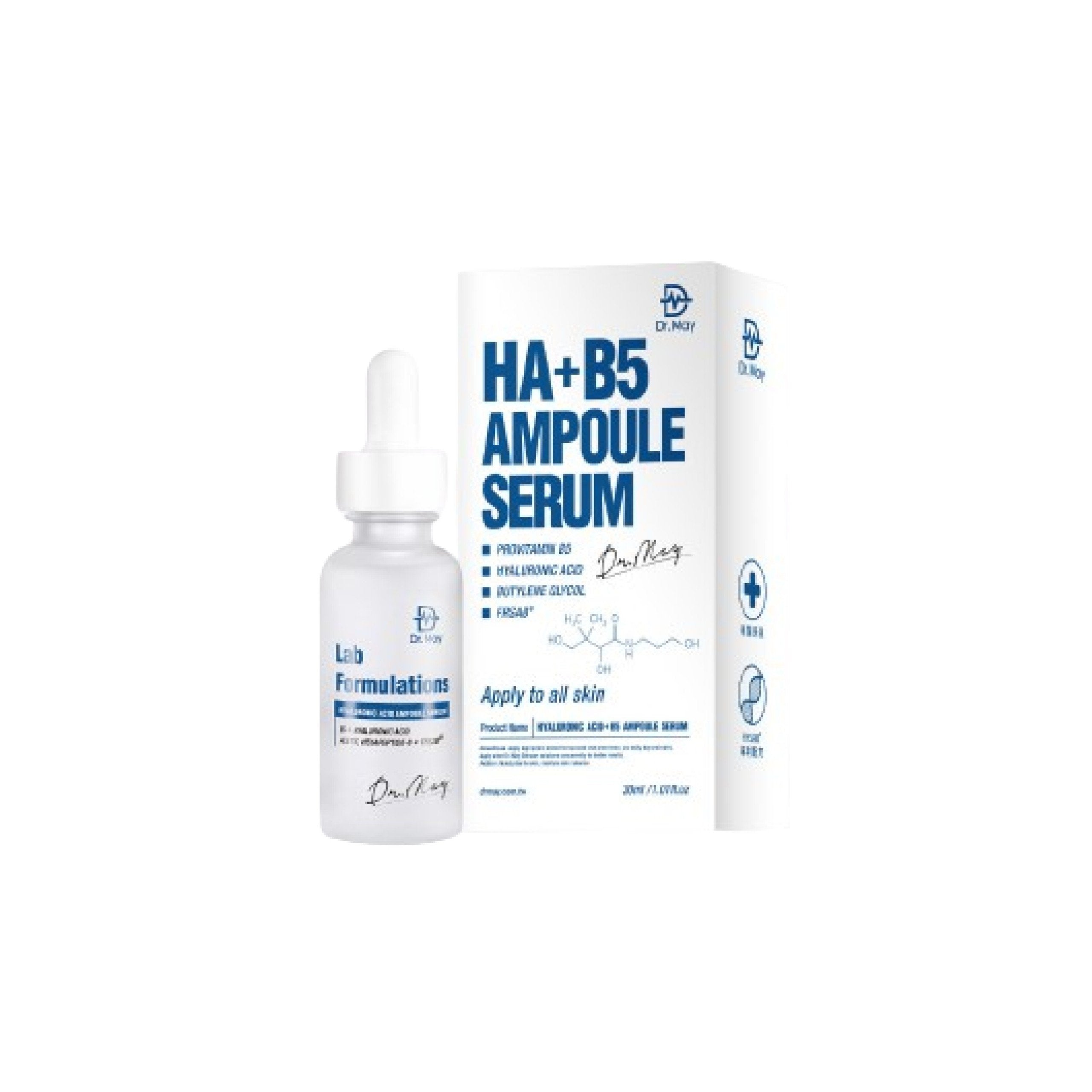 Dr May Hyaluronic Acid Vitamin B5 Essence Supports Skin Moisturization 30ml